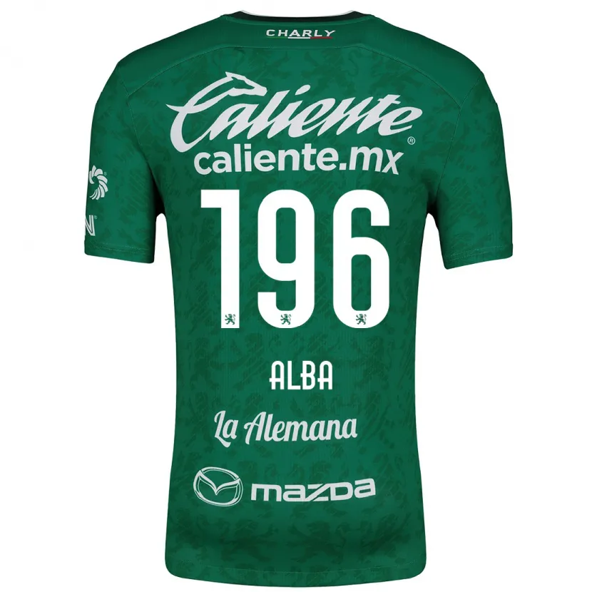 Danxen Kid Óscar Alba #196 Green White Home Jersey 2024/25 T-Shirt