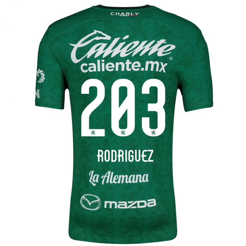 Danxen Kid César Rodríguez #203 Green White Home Jersey 2024/25 T-Shirt