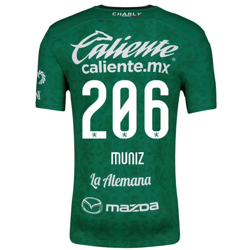 Danxen Kid Isaác Muñíz #206 Green White Home Jersey 2024/25 T-Shirt