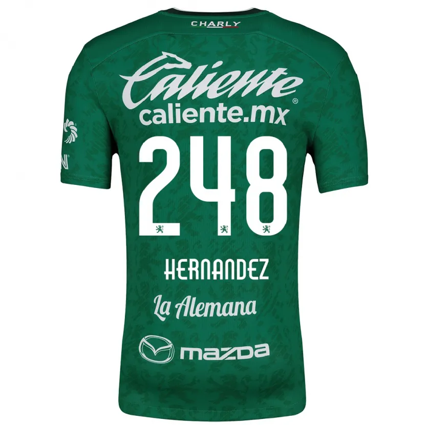 Danxen Kid Fernando Hernández #248 Green White Home Jersey 2024/25 T-Shirt