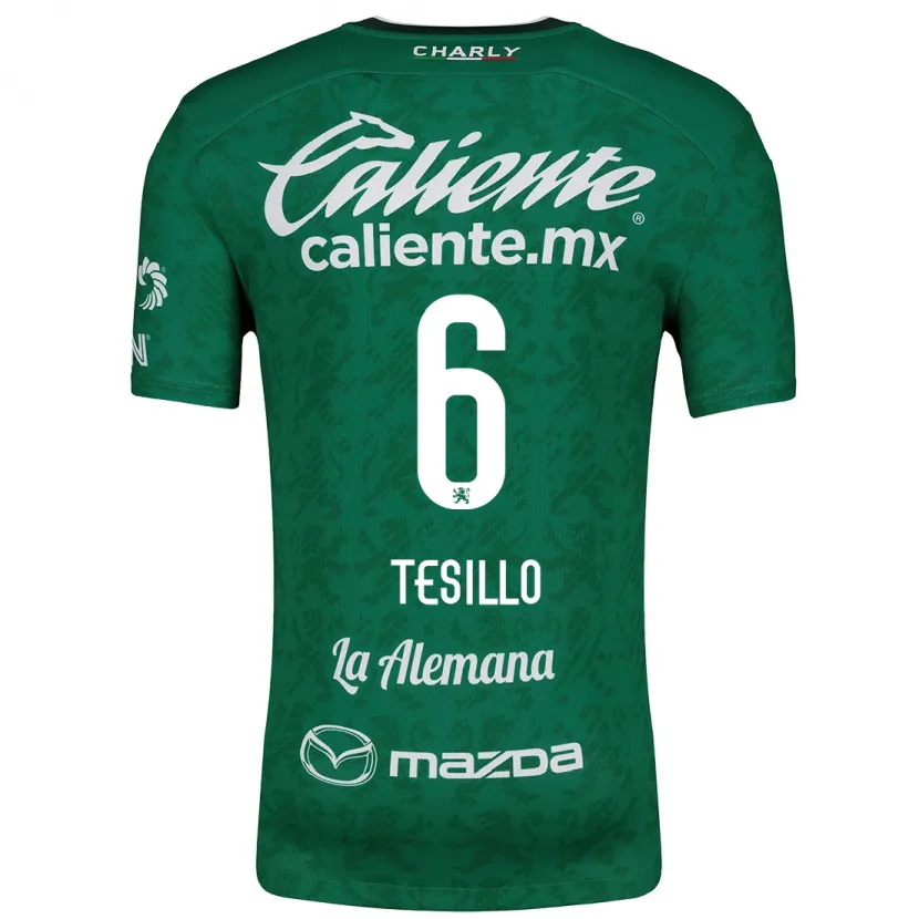 Danxen Kid William Tesillo #6 Green White Home Jersey 2024/25 T-Shirt