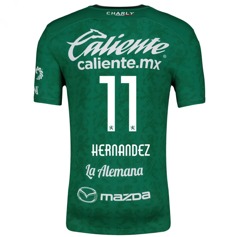 Danxen Kid Elías Hernández #11 Green White Home Jersey 2024/25 T-Shirt