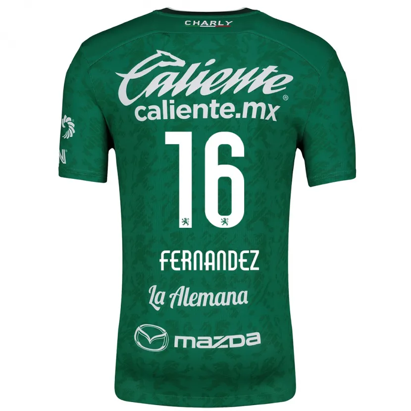 Danxen Kid Omar Fernández #16 Green White Home Jersey 2024/25 T-Shirt