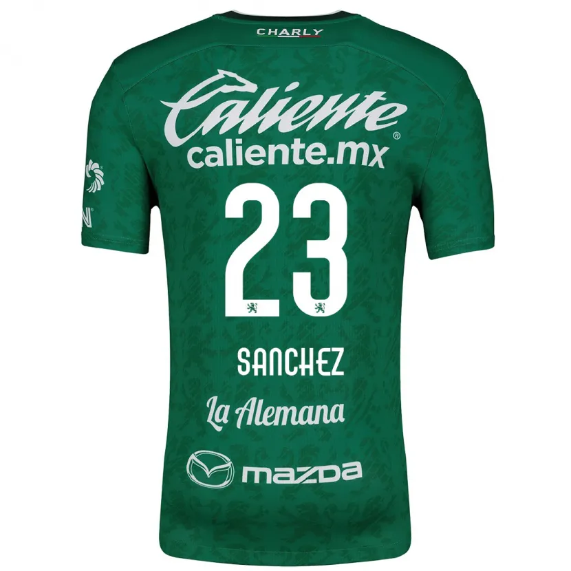 Danxen Kid Borja Sánchez #23 Green White Home Jersey 2024/25 T-Shirt