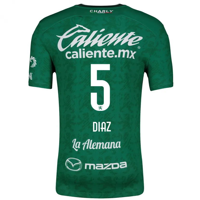 Danxen Kid Brenda Díaz #5 Green White Home Jersey 2024/25 T-Shirt