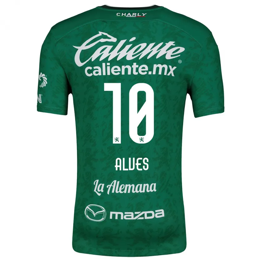 Danxen Kid Maria Alves #10 Green White Home Jersey 2024/25 T-Shirt