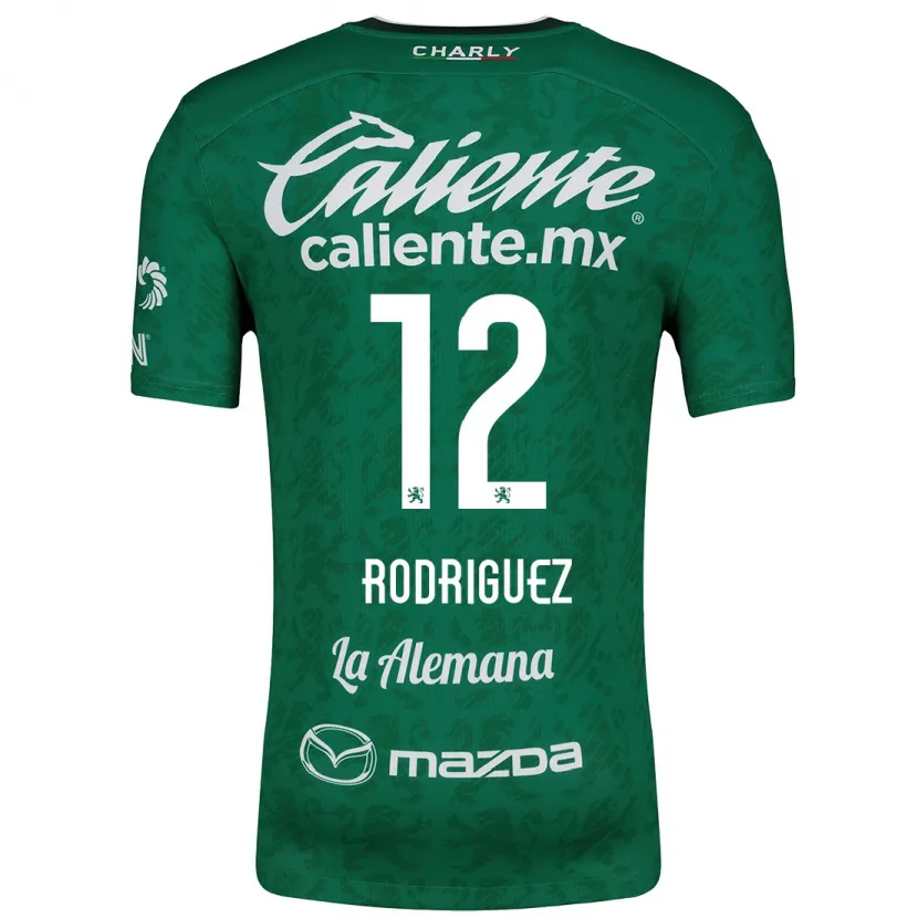 Danxen Kid Lixy Rodríguez #12 Green White Home Jersey 2024/25 T-Shirt