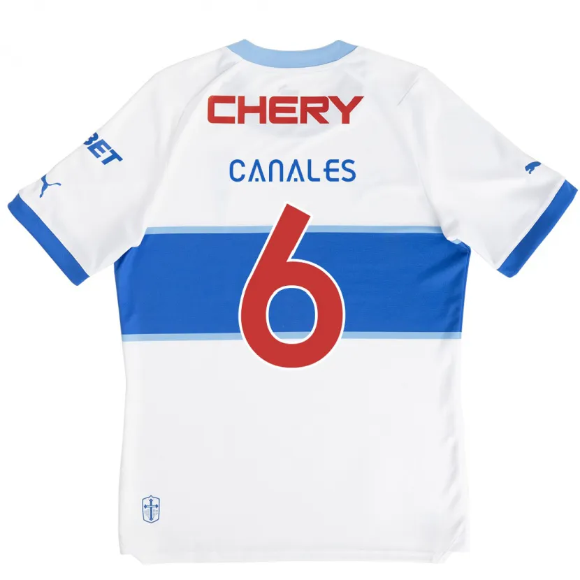 Danxen Kid Alfred Canales #6 White Blue Home Jersey 2024/25 T-Shirt