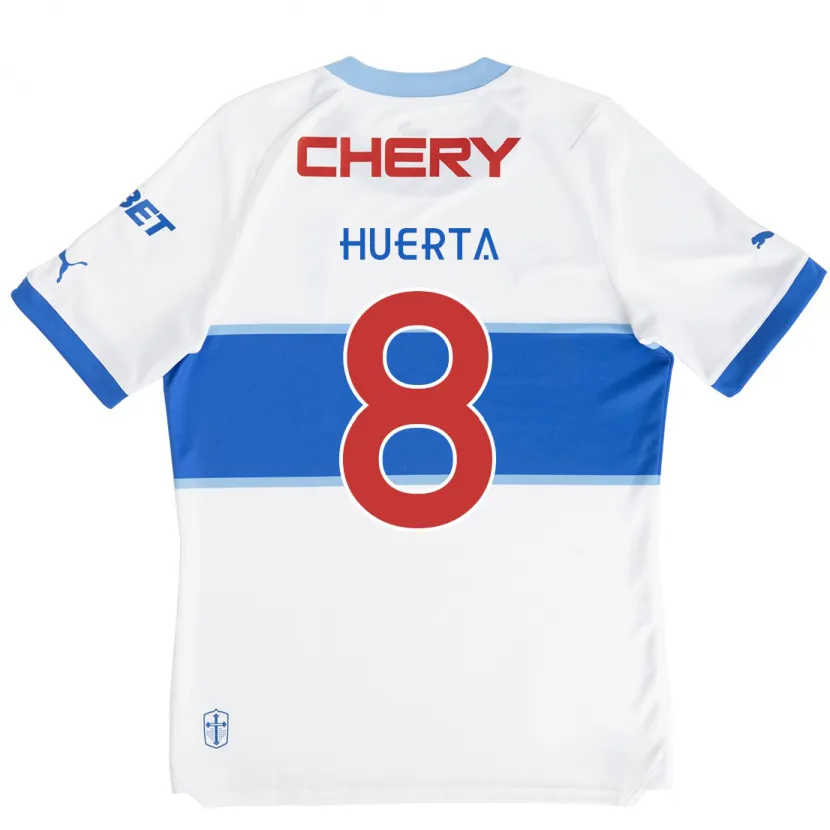 Danxen Kid Valber Huerta #8 White Blue Home Jersey 2024/25 T-Shirt