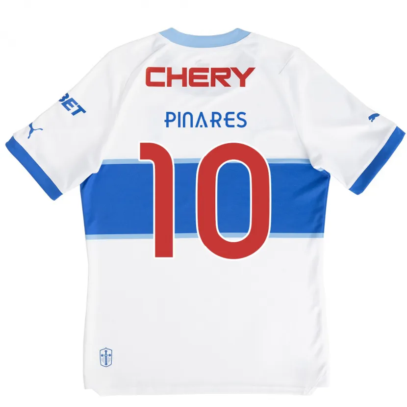 Danxen Kid César Pinares #10 White Blue Home Jersey 2024/25 T-Shirt