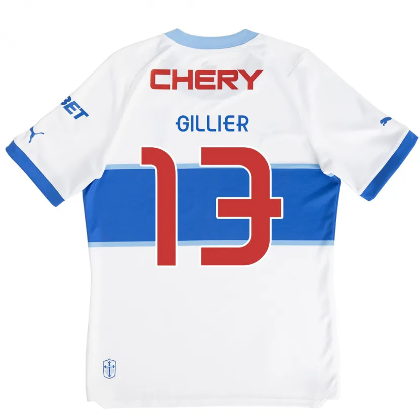 Danxen Kid Thomas Gillier #13 White Blue Home Jersey 2024/25 T-Shirt