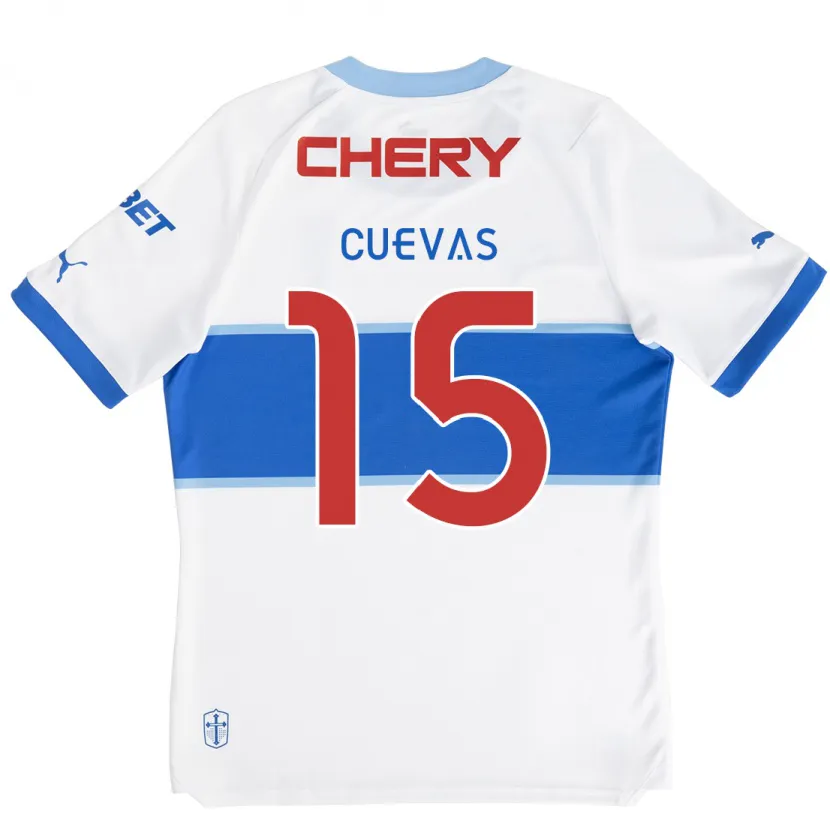 Danxen Kid Cristian Cuevas #15 White Blue Home Jersey 2024/25 T-Shirt