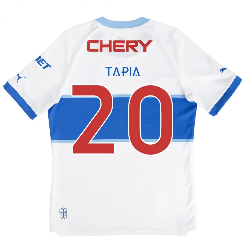 Danxen Kid Gonzalo Tapia #20 White Blue Home Jersey 2024/25 T-Shirt