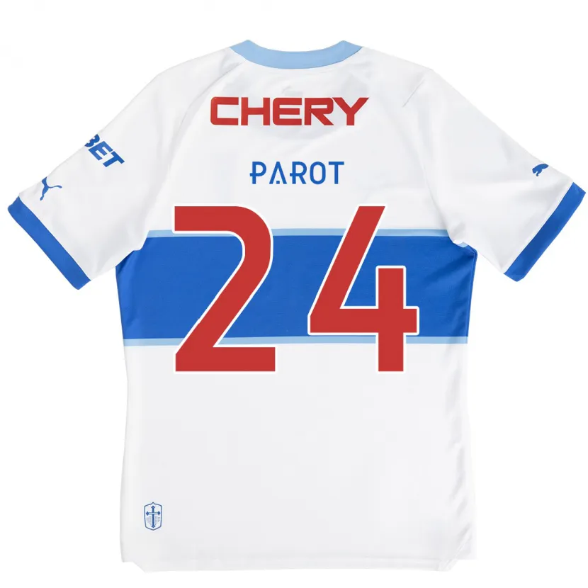 Danxen Kid Alfonso Parot #24 White Blue Home Jersey 2024/25 T-Shirt