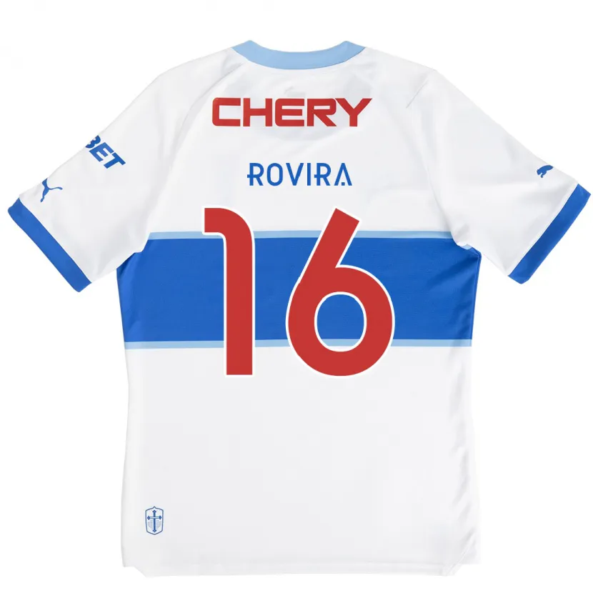 Danxen Kid Brayan Rovira #16 White Blue Home Jersey 2024/25 T-Shirt