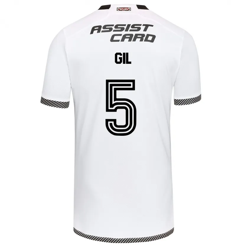 Danxen Kid Leonardo Gil #5 White Black Home Jersey 2024/25 T-Shirt