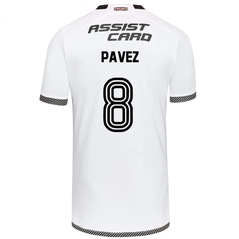 Danxen Kid Esteban Pavez #8 White Black Home Jersey 2024/25 T-Shirt