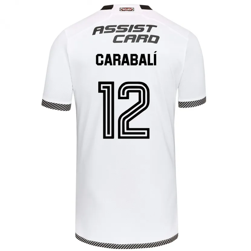 Danxen Kid Omar Carabalí #12 White Black Home Jersey 2024/25 T-Shirt