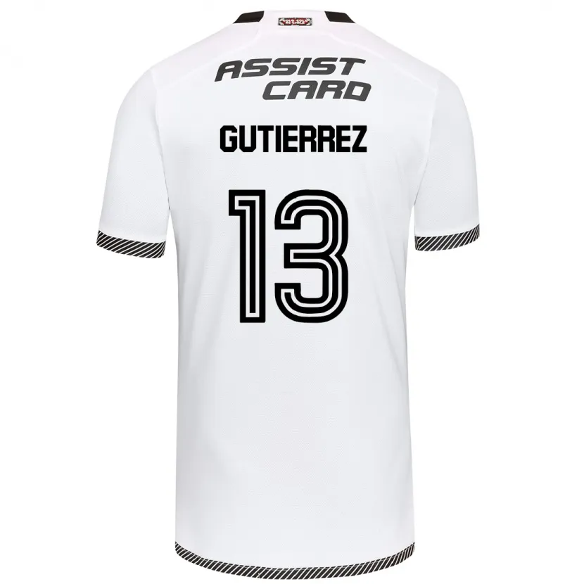 Danxen Kid Bruno Gutiérrez #13 White Black Home Jersey 2024/25 T-Shirt