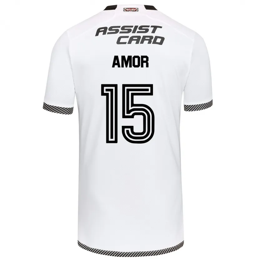 Danxen Kid Emiliano Amor #15 White Black Home Jersey 2024/25 T-Shirt