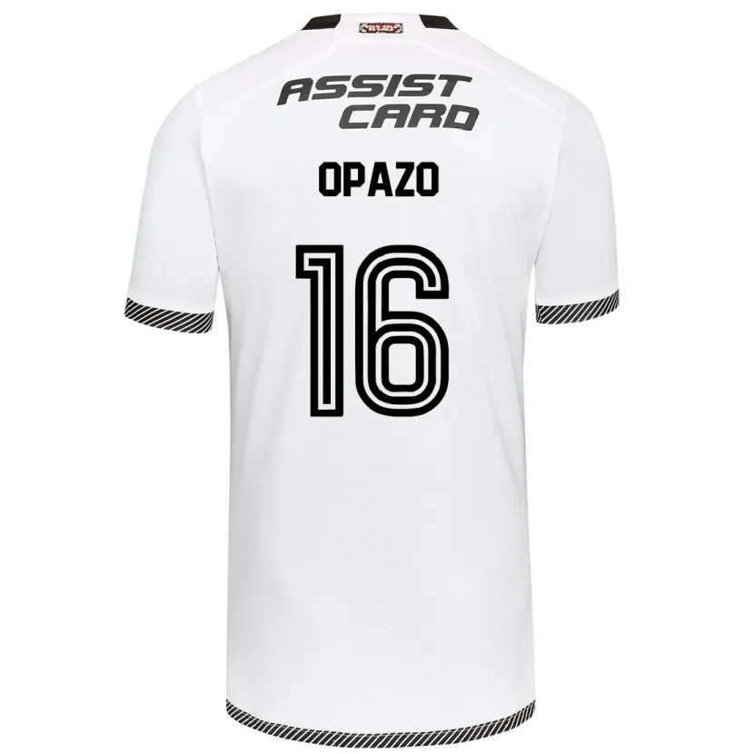 Danxen Kid Óscar Opazo #16 White Black Home Jersey 2024/25 T-Shirt