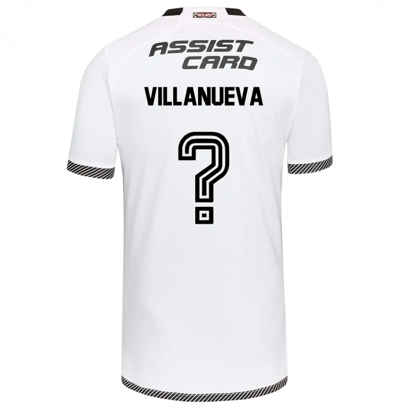 Danxen Kid Eduardo Villanueva #0 White Black Home Jersey 2024/25 T-Shirt