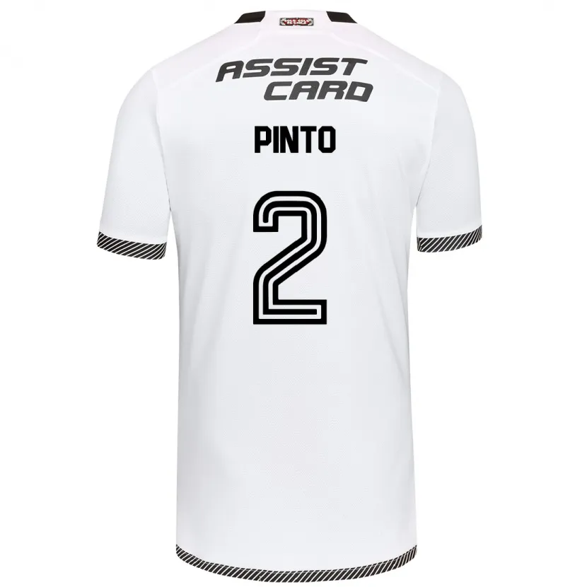 Danxen Kid Matías Pinto #2 White Black Home Jersey 2024/25 T-Shirt