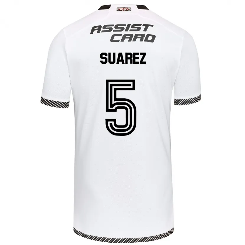 Danxen Kid Nicolás Suarez #5 White Black Home Jersey 2024/25 T-Shirt