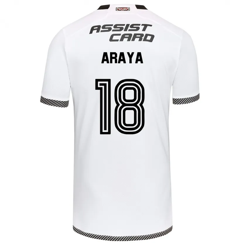 Danxen Kid Benjamín Araya #18 White Black Home Jersey 2024/25 T-Shirt