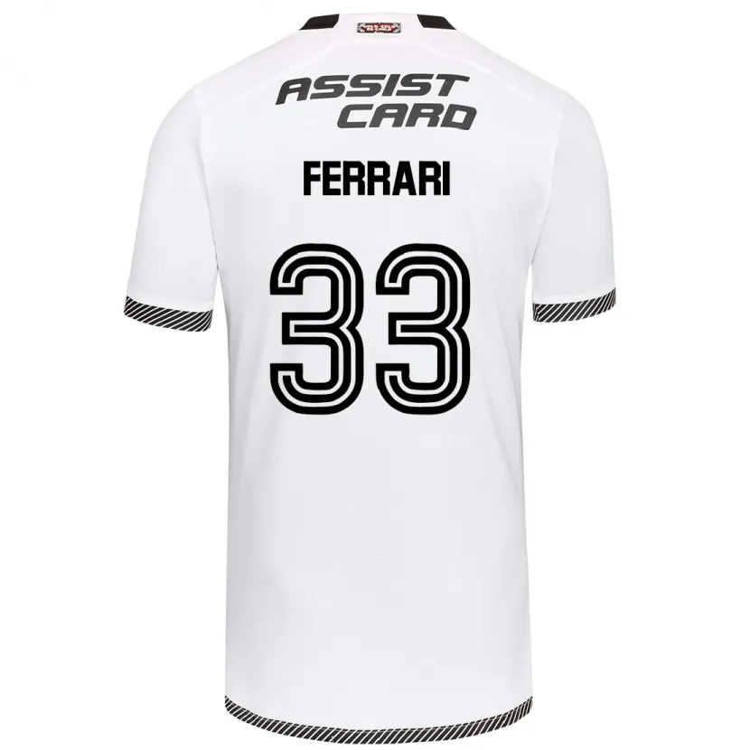 Danxen Kid Matías Ferrari #33 White Black Home Jersey 2024/25 T-Shirt