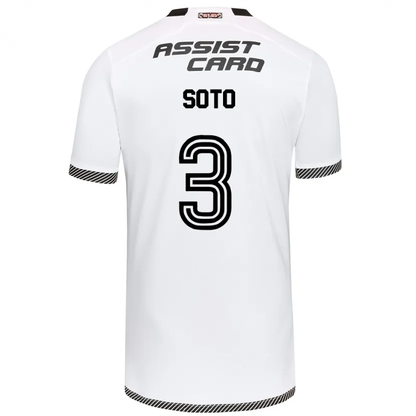 Danxen Kid Rocío Soto #3 White Black Home Jersey 2024/25 T-Shirt