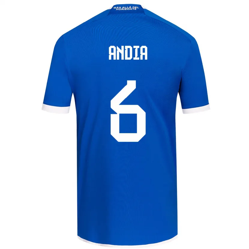 Danxen Kid Yonathan Andía #6 Blue White Home Jersey 2024/25 T-Shirt