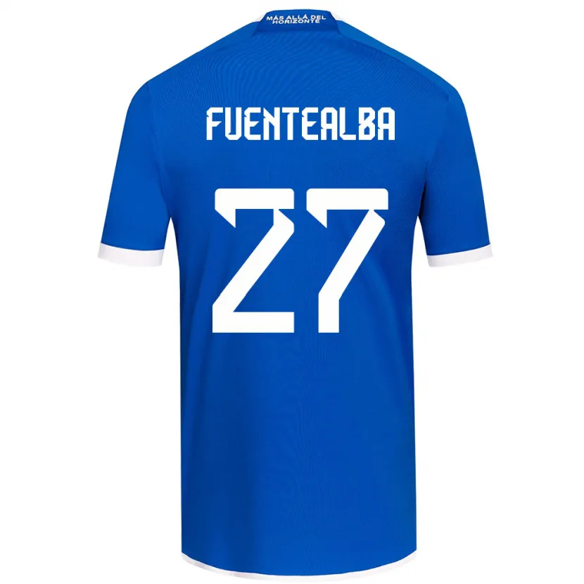 Danxen Kid Jeison Fuentealba #27 Blue White Home Jersey 2024/25 T-Shirt