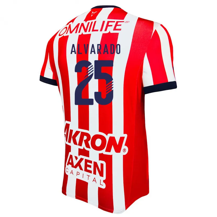 Danxen Kid Roberto Alvarado #25 Red White Blue Home Jersey 2024/25 T-Shirt