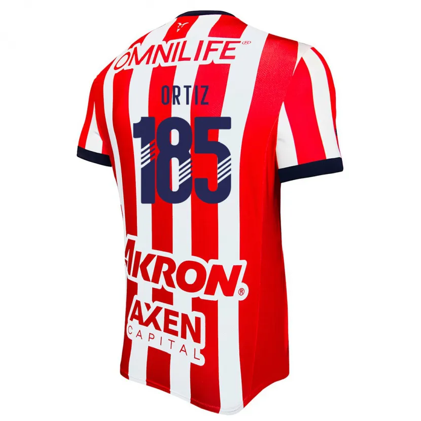 Danxen Kid Gibrán Ortiz #185 Red White Blue Home Jersey 2024/25 T-Shirt