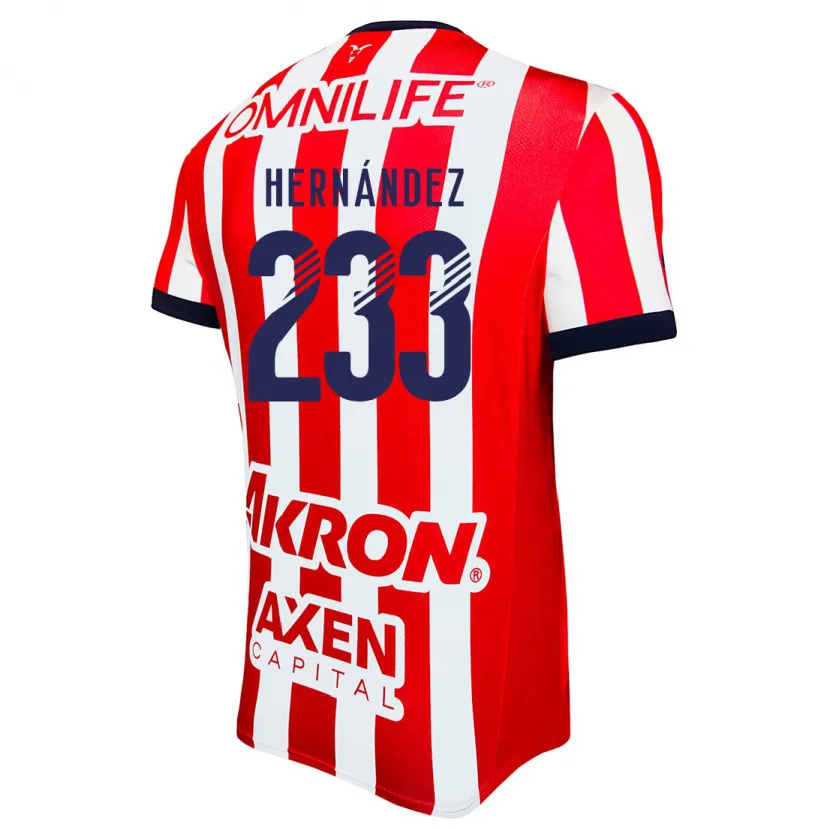 Danxen Kid Zinedine Hernández #233 Red White Blue Home Jersey 2024/25 T-Shirt