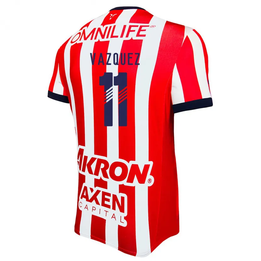 Danxen Kid Anette Vázquez #11 Red White Blue Home Jersey 2024/25 T-Shirt