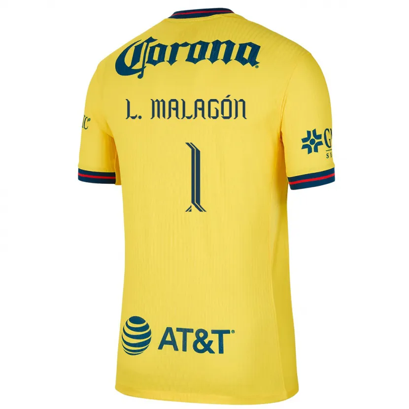 Danxen Kid Luis Malagón #1 Yellow Blue Home Jersey 2024/25 T-Shirt