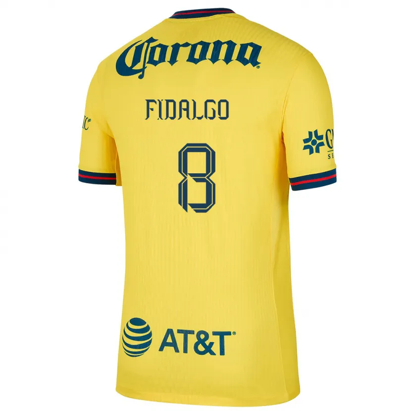 Danxen Kid Álvaro Fidalgo #8 Yellow Blue Home Jersey 2024/25 T-Shirt