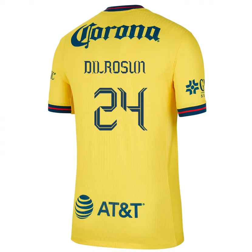 Danxen Kid Javairô Dilrosun #24 Yellow Blue Home Jersey 2024/25 T-Shirt