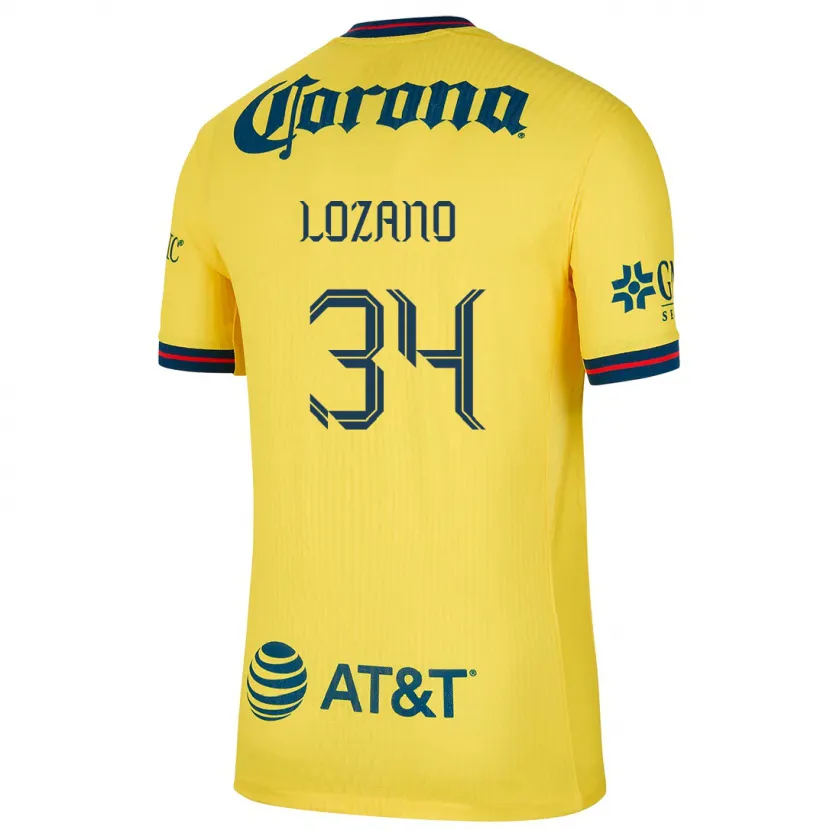 Danxen Kid Esteban Lozano #34 Yellow Blue Home Jersey 2024/25 T-Shirt