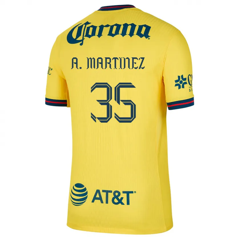 Danxen Kid Arturo Martínez #35 Yellow Blue Home Jersey 2024/25 T-Shirt