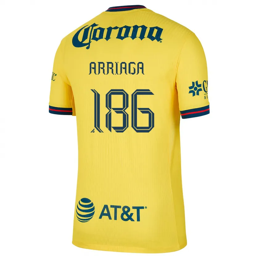 Danxen Kid Diego Arriaga #186 Yellow Blue Home Jersey 2024/25 T-Shirt