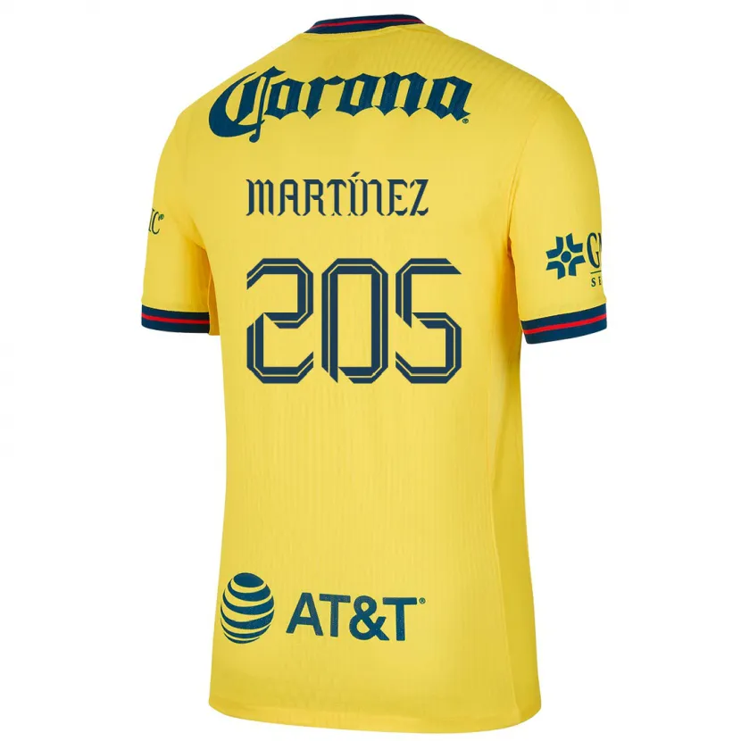 Danxen Kid Sebastián Martínez #205 Yellow Blue Home Jersey 2024/25 T-Shirt