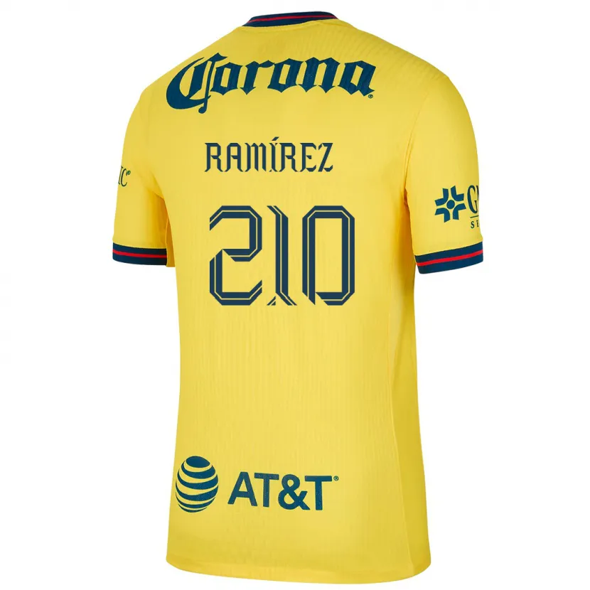 Danxen Kid Miguel Ramírez #210 Yellow Blue Home Jersey 2024/25 T-Shirt