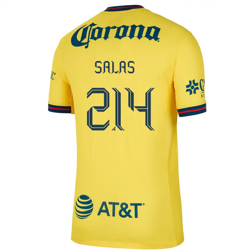 Danxen Kid Patricio Salas #214 Yellow Blue Home Jersey 2024/25 T-Shirt