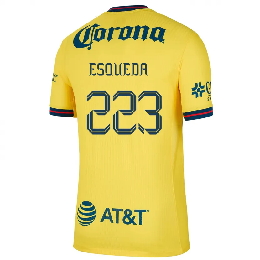 Danxen Kid Diego Esqueda #223 Yellow Blue Home Jersey 2024/25 T-Shirt