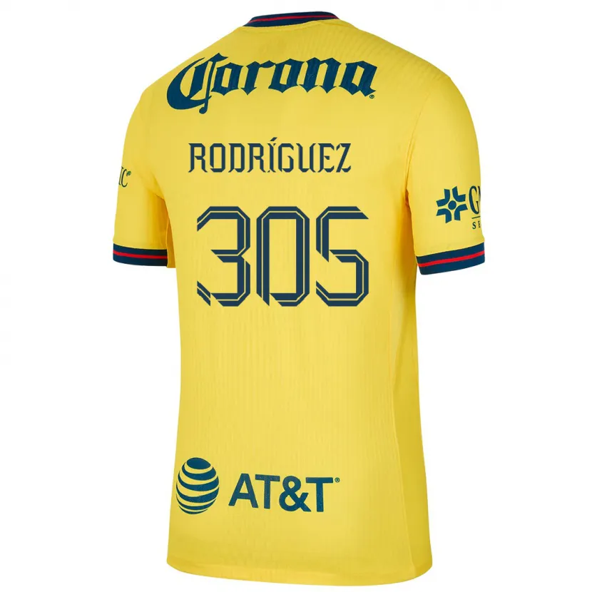 Danxen Kid Bryan Rodríguez #305 Yellow Blue Home Jersey 2024/25 T-Shirt