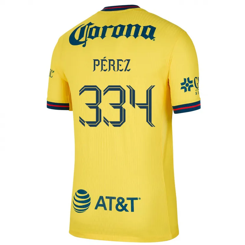 Danxen Kid Diego Pérez #334 Yellow Blue Home Jersey 2024/25 T-Shirt