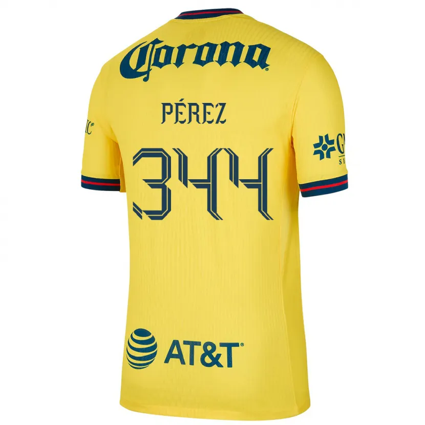 Danxen Kid Froylan Pérez #344 Yellow Blue Home Jersey 2024/25 T-Shirt